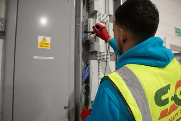 Electrical Contractors in London - Electrical Testing in Progress
