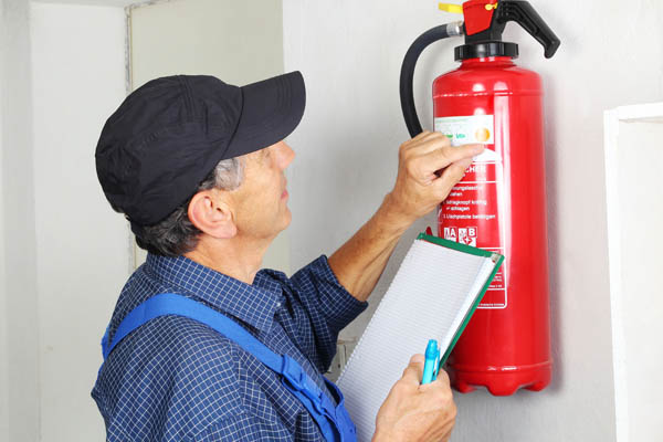Electrical Contractors in London - fire extinguisher check